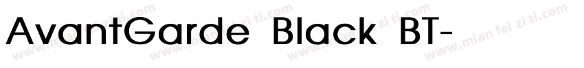AvantGarde Black BT字体转换